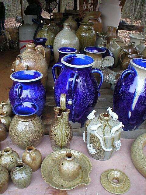 Pottery from groundhog kiln firing